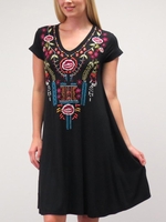 Sweet Short Sleeve Printed Casual Dresses