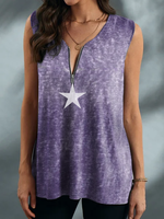 V Neck Casual Cotton Tanks & Camis - Noracora