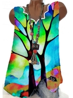 V Neck Casual Sleeveless Tanks & Camis - Noracora