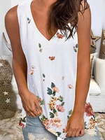 V Neck Casual Sleeveless Tanks & Camis - Noracora