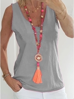 V Neck Casual Sleeveless Tanks & Camis - Noracora