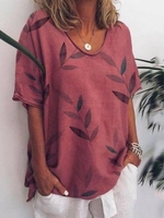 V Neck Cotton T-Shirts - Noracora