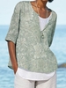 V Neck Floral Casual Casual Tops
