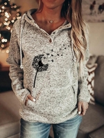 V Neck Hoodies & Sweatshirts - Noracora