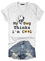 V Neck Short Sleeve T-Shirts - Noracora