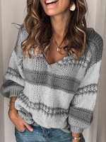V Neck Sweaters - Noracora