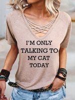 V Neck Sweet T-Shirts - Noracora