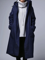 Vintage Plain Long Sleeve Coats - Noracora