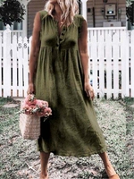 Vintage Sleeveless Buttoned System