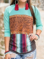 Vintage Stripes Blouses&shirts - Noracora
