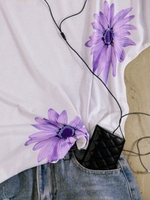 White Casual Short Sleeve T-Shirts - Noracora