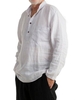 White Casual Solid Men-Shirts - Noracora