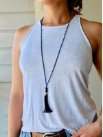 White Cotton-Blend Casual Tanks & Camis - Noracora