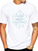 White Crew Neck Letter Basic T-Shirts - Noracora