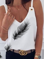 White Holiday Tanks & Camis - Noracora