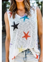 White Knitted Holiday Tanks & Camis - Noracora