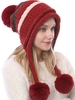 Winter Plus Velvet Warm 3 Ball Knitted Hat Chenille Soft Ladies Woolen Hat - Noracora