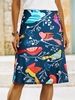Women Boho Animal Summer Daily Jersey Chic Skirt A-Line Regular Skirts