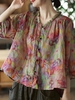Women Casual Abstract Spring/Fall No Elasticity Holiday Crew Neck Regular H-Line Regular Blouses