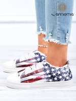 Women Casual All Season America Flag Fringe Non-Slip Daily Flat Heel Canvas Best Sell Canvas Shoes