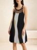Women Casual Color Block Summer Cotton Natural High Elasticity Daily H-Line No Dresses
