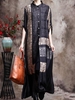 Women Casual Ethnic Summer Natural Loose Maxi Half Sleeve Regular No Dresses