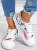 Women Casual Floral All Season Fringe Wearable Daily Fabric Plus Size Canvas Canvas Shoes