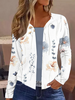 Women Casual Floral Spring/Fall Daily Regular H-Line Regular Medium Elasticity FF Kimonos