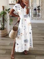 Women Casual Floral Summer Natural Loose Best Sell Regular CR FF Dresses