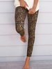 Women Casual Leopard Spring Polyester High Elasticity Tight Long Legging Regular Leggings