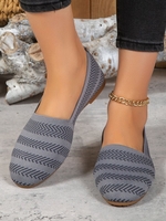 Women Casual Plain All Season Daily Ballet Flat Heel Pointed Toe Tulle Slip On Shallow Shoes