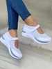 Women Casual Plain All Season Hook and Loop Daily Slip On Low Heel Fabric Rubber Casual Shoes
