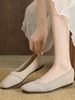 Women Casual Plain All Season Polyester Daily Closed Toe Mesh Fabric Rubber Slip On Shallow Shoes