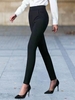 Women Casual Plain All Season Polyester Natural Regular Fit Ankle Pants Slim fit Pants Regular Pants