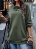 Women Casual Plain Autumn Hoodie Micro-Elasticity Loose Standard Regular Regular Sweatshirts