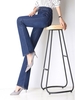 Women Casual Plain Spring/Fall Micro-Elasticity Daily Loose Long H-Line Regular Jeans