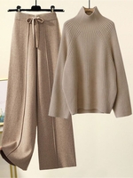 Women Casual Plain Spring/Fall Natural High Elasticity Daily Long Sleeve H-Line Regular Two-Piece Sets