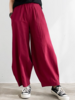 Women Casual Plain Spring/Fall No Elasticity Daily Loose Ankle Pants Harem pants H-Line Pants