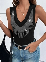 Women Casual Plain Summer Cotton High Elasticity Daily Regular Fit Sleeveless H-Line Tank Tops