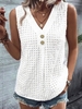Women Casual Plain Summer Daily Loose Sleeveless Mid-long Regular EC Tank Tops
