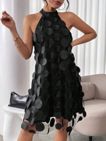 Women Casual Plain Summer No Elasticity Daily Loose Sleeveless H-Line No Dresses