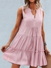 Women Casual Plain Summer Polyester Daily Loose Sleeveless H-Line No Dresses