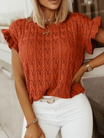 Women Casual Plain Winter Heavyweight No Elasticity Loose Crew Neck Regular H-Line Sweaters