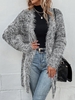 Women Casual Plain Winter Natural Heavyweight Mohair Loose Standard H-Line Sweater coat