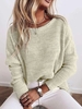 Women Casual Solid Autumn Acrylic Micro-Elasticity Fit Regular H-Line Regular Sweaters