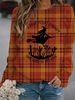 Women Casual Spring/Fall Plaid Polyester No Elasticity Loose Long Sleeve H-Line Regular Sweatshirts