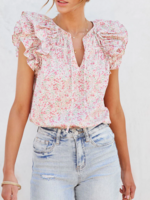 Women Casual Summer Small Floral Cotton Daily Regular Fit Lace Sleeveless Regular Shirts