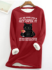 Women Casual Winter Santa Claus Micro-Elasticity Daily Regular Fit Christmas Regular H-Line Sweatshirts