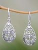 Women Ethnic All Season Ethnic Hollow out Daily Metal Vintage Style Dangle Earrings