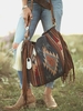 Women Ethnic Ethnic All Season Vacation Classic Backpack Canvas Shoulder Bags